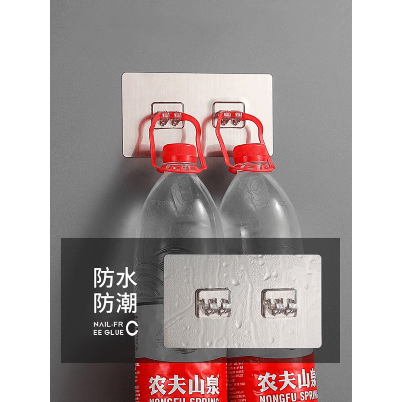 锅盖架壁挂不锈钢厨房置物架免打孔放锅架二层家用多层用品收纳架收纳层架 三维工匠高清大图