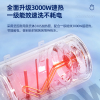 TOP极爱云电热水器威博3000瓦大功率速热 八年质保一级能效支持预约功能RZW50C9G T3