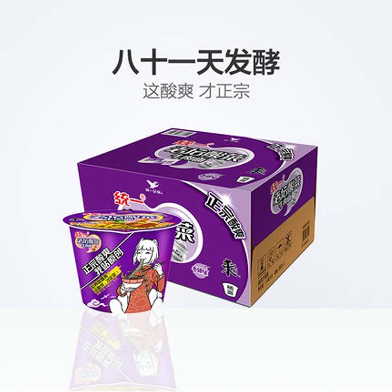 统一 老坛酸菜（香辣味）方便面 12桶/箱 （10箱）