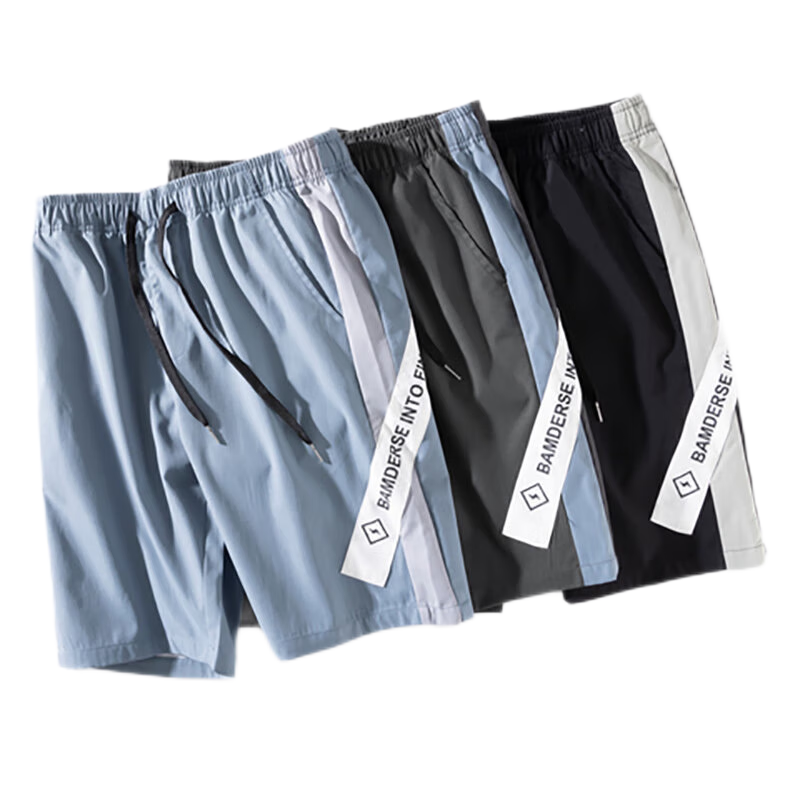 时尚短裤男士夏季宽松潮牌休闲运动五分中裤ins潮流短裤 莎丞