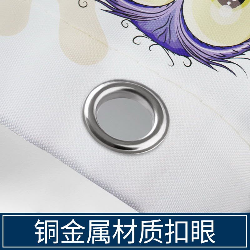 美帮汇数码浴帘水布加厚霉卫生间隔断挂帘浴间淋浴浴室洗澡帘子图片