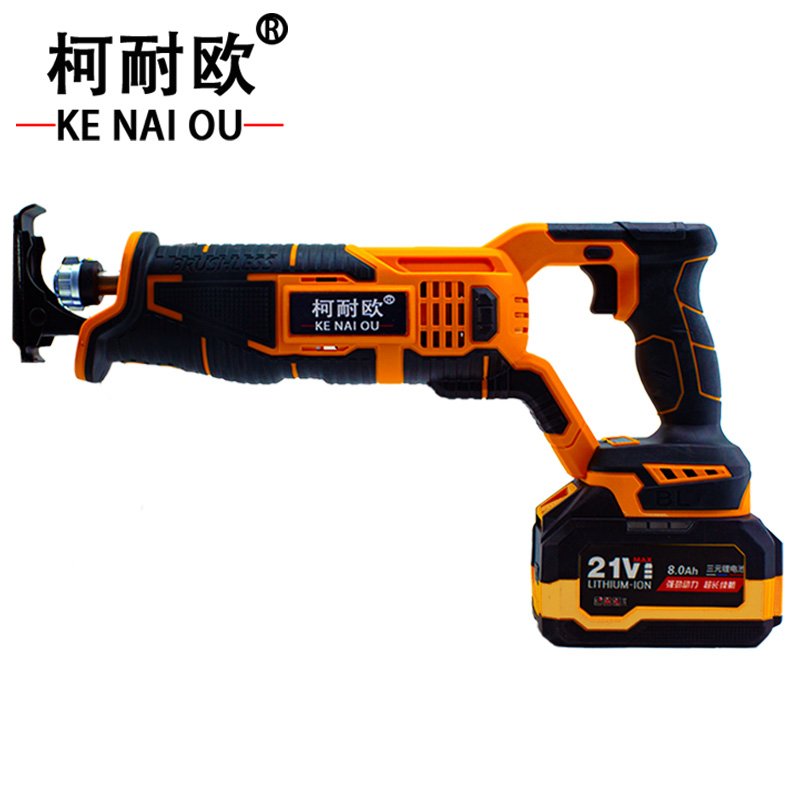 柯耐欧 锂电无刷充电往复锯多功能手持据 21V8.0AH 套高清大图