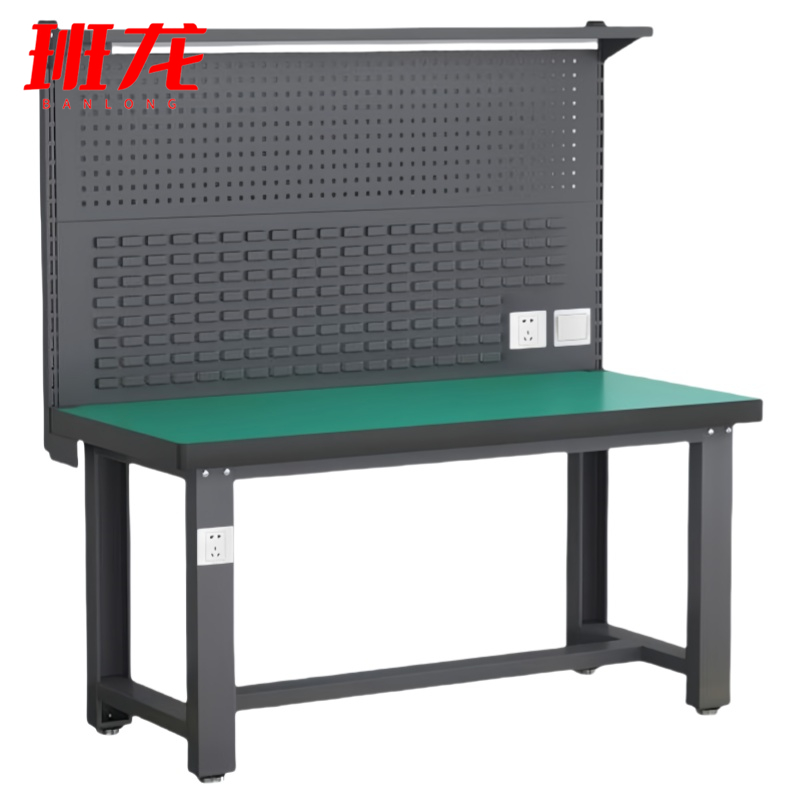 班龙钳工工作台2.1*0.75*0.8m双挂板张