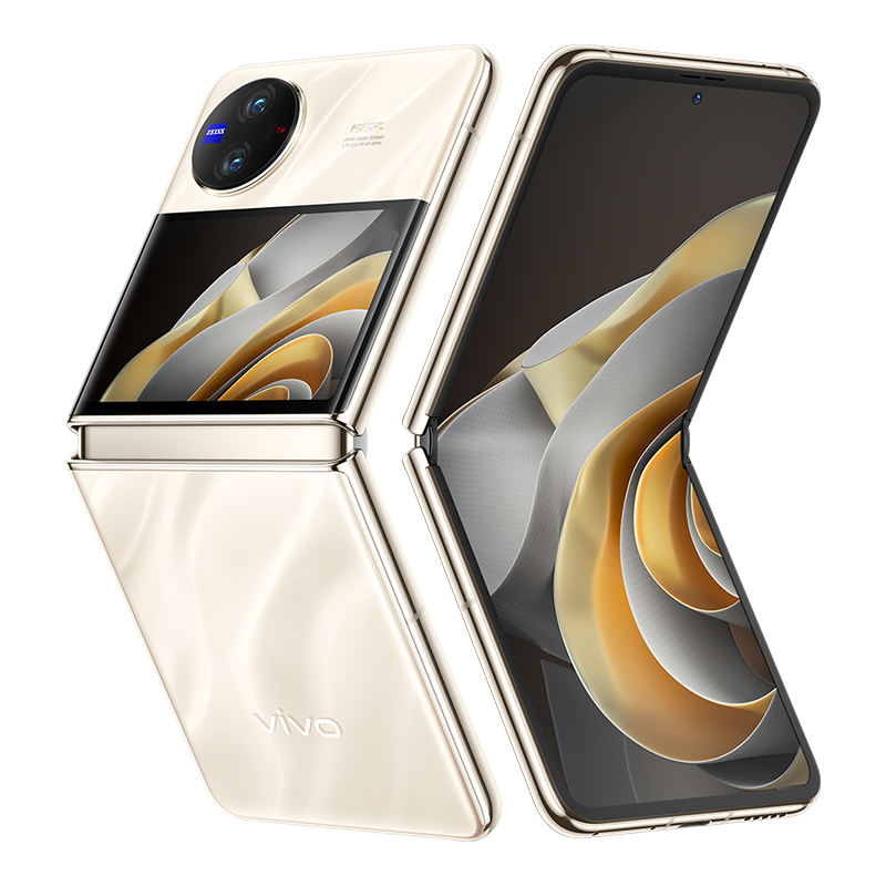 vivo X Flip 12GB+256GB 绸金 5G全网通折叠屏新品手机 一代骁龙8+芯片5000万蔡司专业影像50万次无忧折叠44W闪充120Hz拍照学生游戏手机