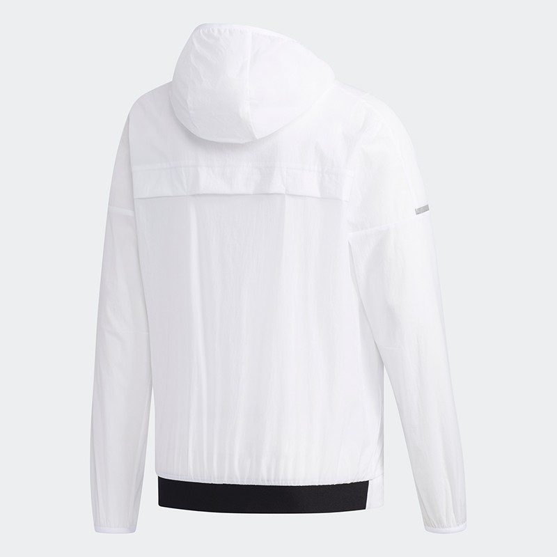 阿迪达斯(adidas)FI8758 春夏季运动休闲网眼连帽风衣外套防晒服/件(BY)