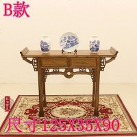实木榆木条案供桌玄关桌家用仿古家具翘头桌中式供台香案佛台神台