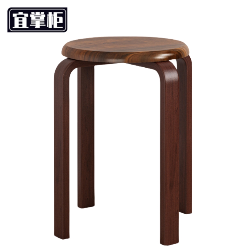 宜掌柜 吧台 高脚凳 木质凳子33*33*45cm个