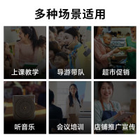 漫步者(EDIFIER)MF3 无线版便携式扩音器 户外音响 小蜜蜂大功率教学专用教师导游会议培训扩音器