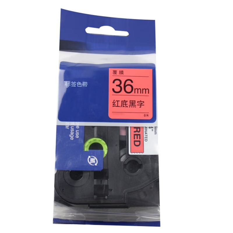巴蜀脸谱 BSLP-BQSD-04 标签打印机色带 标签色带 1.00 个/支 (计价单位:支) 红底黑字