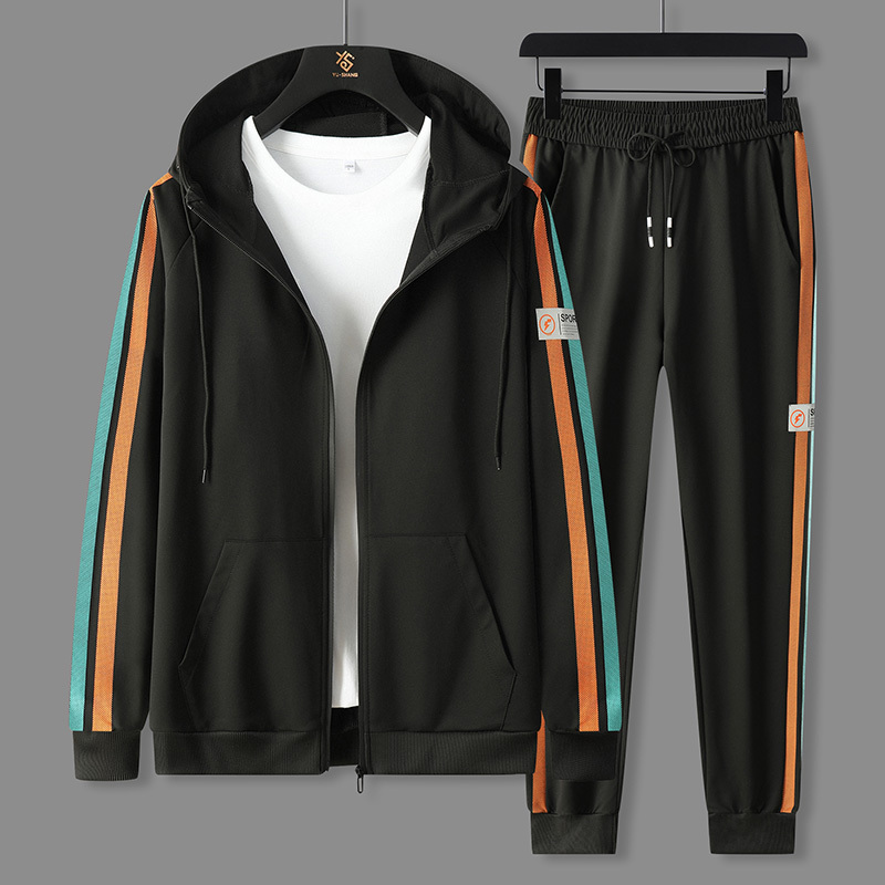 伊夫狼爪yifulangzhua卫衣男士套装春秋季2023新款潮流休闲运动服搭配