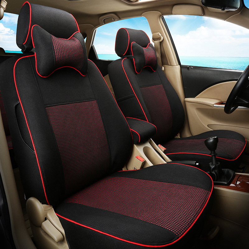 新款汽车座套布套冰丝坐垫套专车专用定制四季夏季座套全包围坐垫
