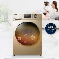 海尔（Haier）G100108HB12G 10公斤 全自动滚筒洗衣机 烘洗干一体机 空气洗 家用变频大容量 筒自洁新品