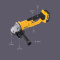 得伟（DEWALT）锂电充电式100mm角磨机18V砂轮机手砂轮磨光机DCG412K100P2-A9CN企业专享