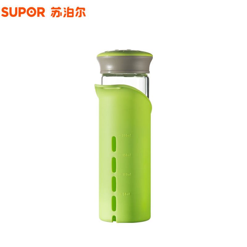 苏泊尔晶韵系列纤巧耐热玻璃杯KC35AV2(青柠绿)