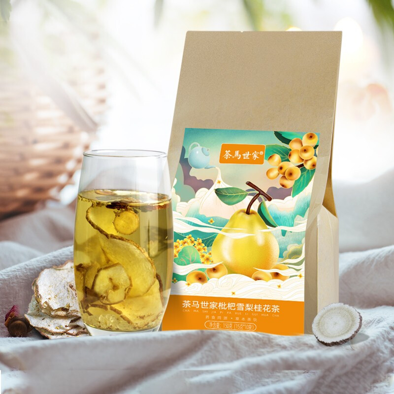 茶馬世家 枇杷雪梨桂花果茶150g