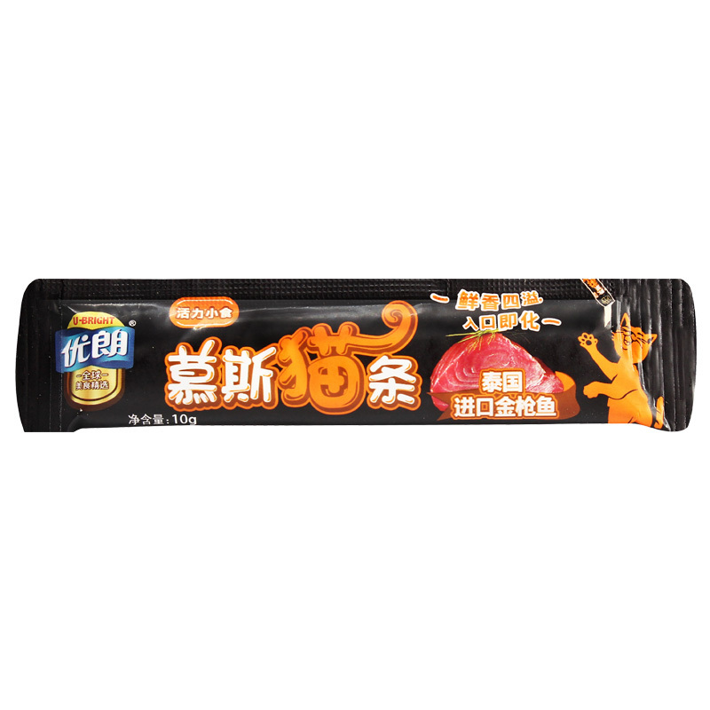 优朗(U-BRIGHT)金枪鱼慕斯猫条10g*5条