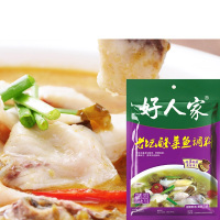 好人家 老坛酸菜鱼调料 350g 袋装 酸爽味 炒菜底料 调味品 调味料 卤包香料