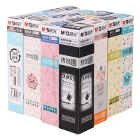 晨光(M&G)正品可擦笔3-5年级女小学生热可擦中性笔芯0.5mm黑色可爱晶蓝色0.38魔力擦摩磨