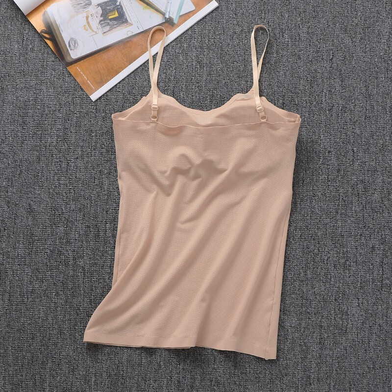 波迷娜bomina冰丝长款吊带文胸内衣打底防走光抹胸裹胸学生高中少女