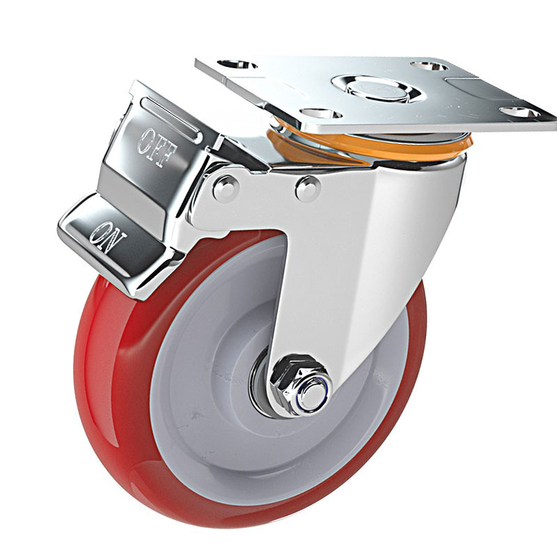 鑫睿辉 聚氨酯刹车轮 3寸 个高清大图