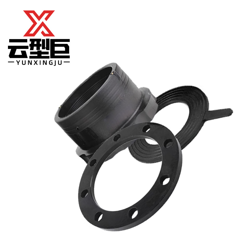 云型巨 PE电熔式法兰根(根+防腐法兰+垫)140mm 套高清大图