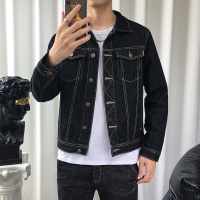 李维犀牛(LEEVIRHINO)2021秋冬新款男士牛仔服男外套韩版修身复古青年帅气夹克牛仔服潮大码男装