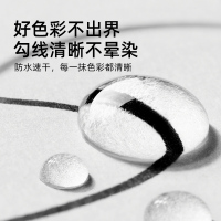 mideer弥鹿勾线笔美术专用小学生儿童黑色油性双头幼儿园马克笔描线笔防水速干不掉色描边记号笔