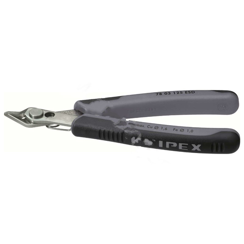 凯尼派克 KNIPEX 78 71 125 ESD125mm 防静电电子剪切钳(磨光头部 双色双重材料手柄)