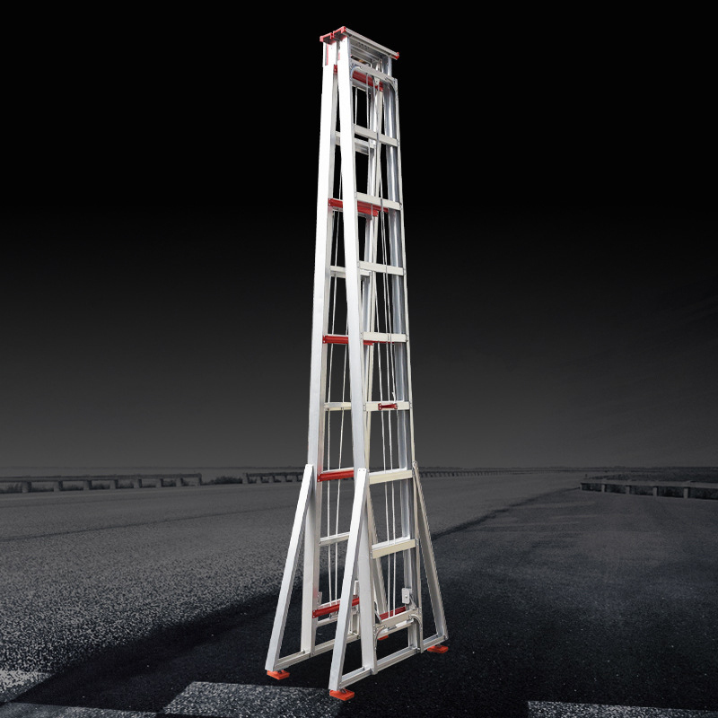 双面伸缩梯子rs人字升降梯登高梯铝合金家用梯子