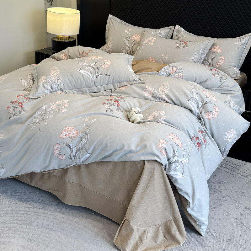 全棉加厚磨毛四件套高清大图