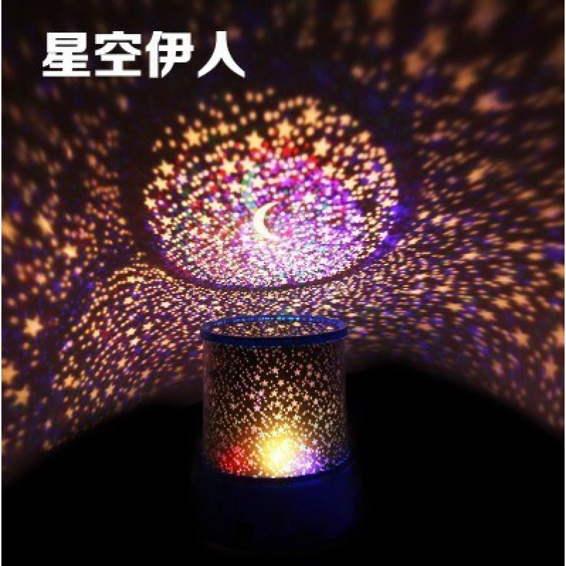 星海夜晚星空灯地面梦幻夜空男女儿童房投影仪照片拍照卧室卡通。 二代恋人(带旋转音乐)高清大图