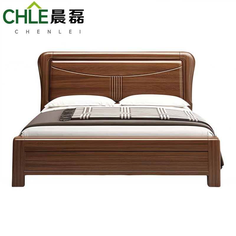 晨磊 实木单人床 210*150*113cm 张高清大图