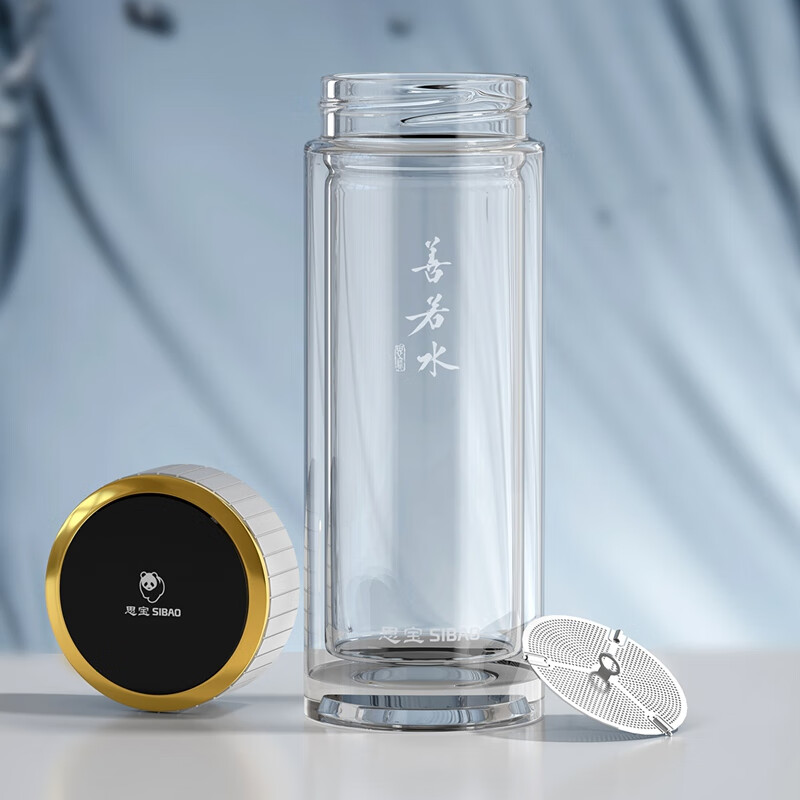 思宝(SIBAO)善若水玻璃杯1号280ml高清大图