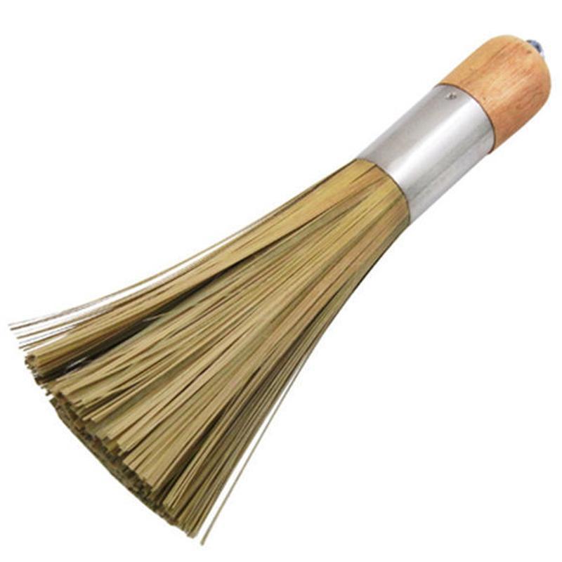 家用厨房竹刷食堂饭店厨师用锅刷专用竹刷子竹丝刷锅手工编制 家用