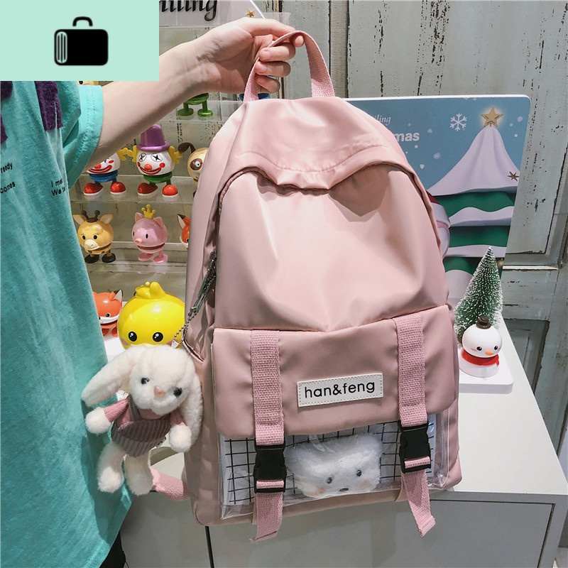 书包女韩版高中学生原宿ulzzang双肩包女可爱ins少女心初中生背包new