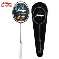 李宁(LI-NING)羽毛球拍风动9000C全碳素3u超轻高磅单拍AYPP122-1蓝红(空拍)