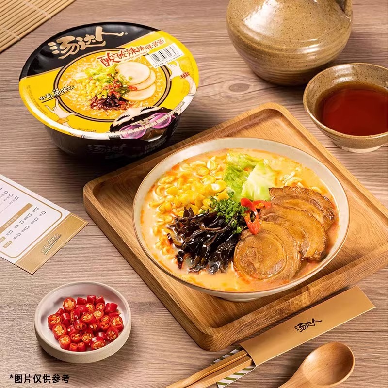 苏宁 汤达人 韩式辣牛肉拉面 12碗/箱高清大图