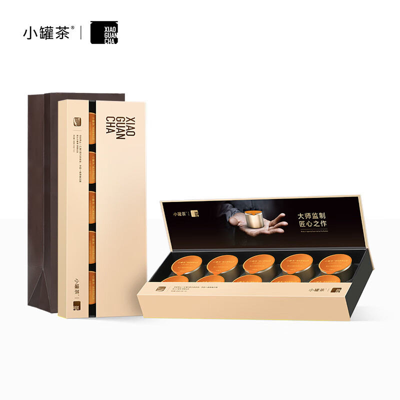 小罐茶 鸭屎香单枞5种口味10罐礼盒装 特级金罐寻香单丛·组合茶10罐装4.0版A 4g*10罐