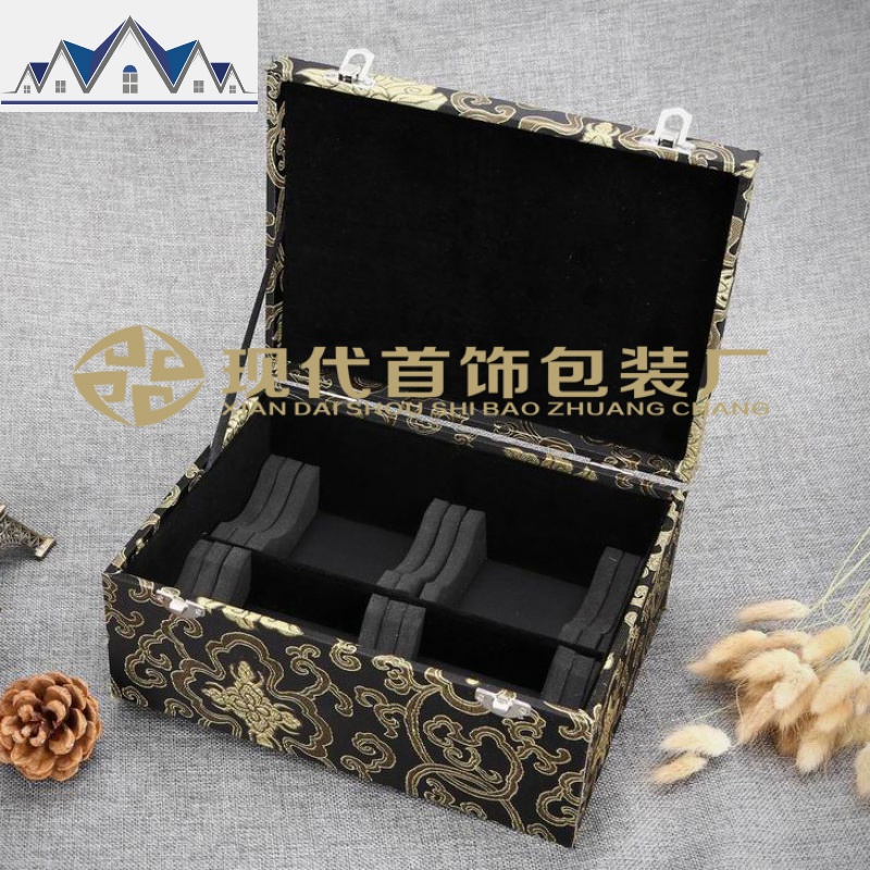 20位手镯盒金银玉镯子珠宝首饰箱复古手镯箱金银饰品盒收纳盒 三维工匠高清大图