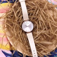 美国 Armani阿玛尼 皮革表带防水女士手表 经典时尚商务休闲 浅棕色石英女士腕表 AR1681 单个价
