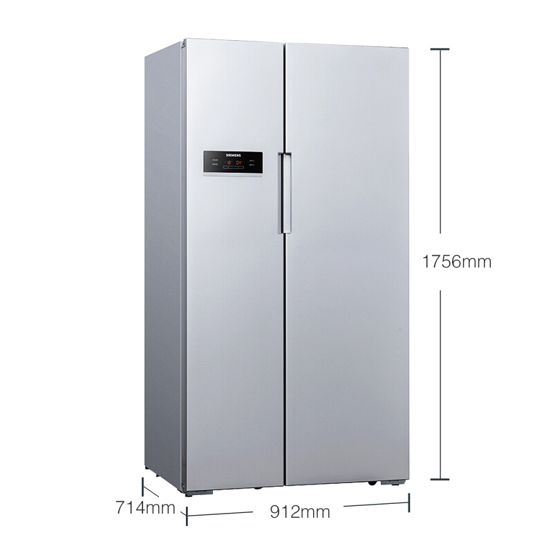 西门子 KA92NV60TI 风冷无霜变频银双门对开门冷藏展示柜高清大图