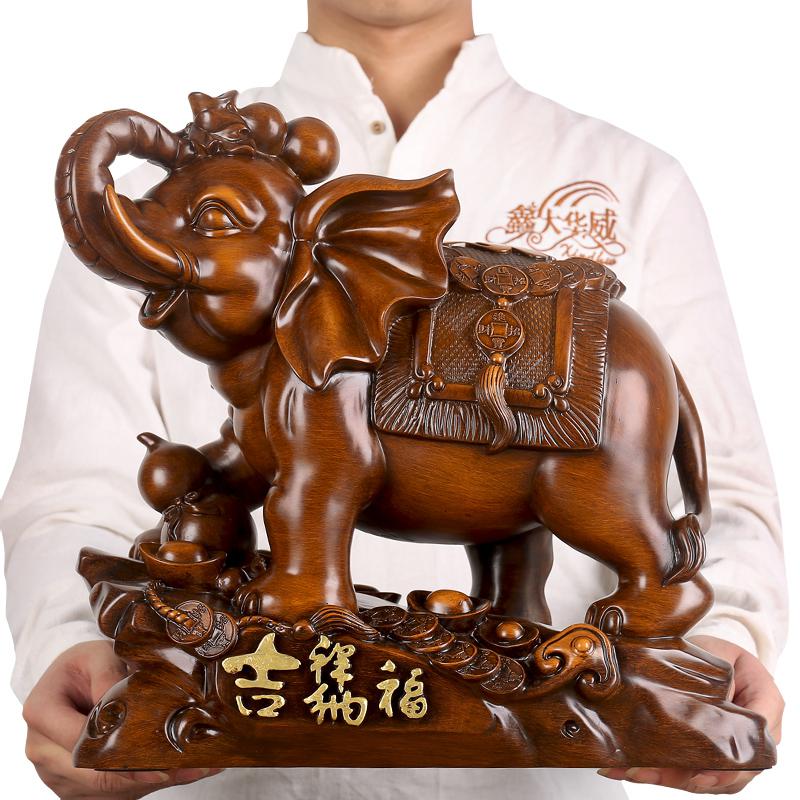 家柏饰(CORATED)大象摆件一对客厅酒柜装饰家居房间布置摆设乔迁新居礼品高清大图