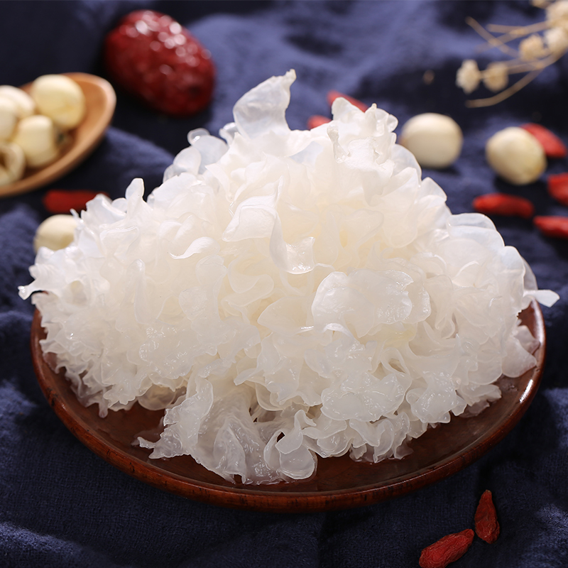 [菌益_银耳花200g/袋]古田银耳雪耳 糯干货白木耳新鲜干货高清大图