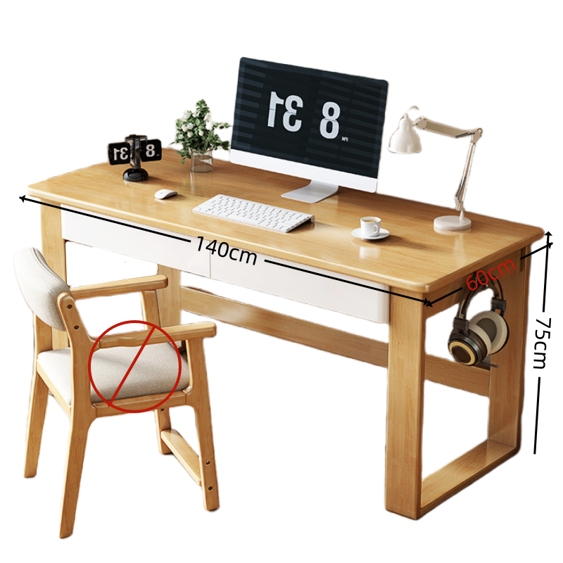 豫龙都书桌1.4m张高清大图