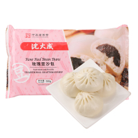 沈大成 玫瑰豆沙包300g 早餐食材 包子 速冻食品