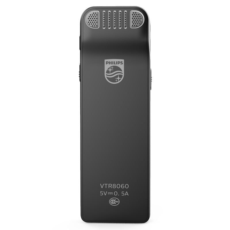 飞利浦 VTR8060 16GB 会议 学习记录 WIFI 语音转文本 APP文件传输分享 智能数字降噪录音笔 黑色