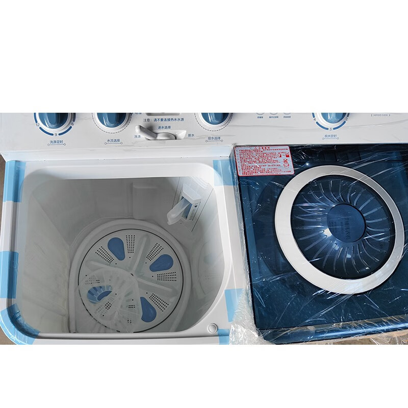 的(midea)10公斤半自动洗衣机大容量双桶双缸家用波轮洗衣机强劲动力