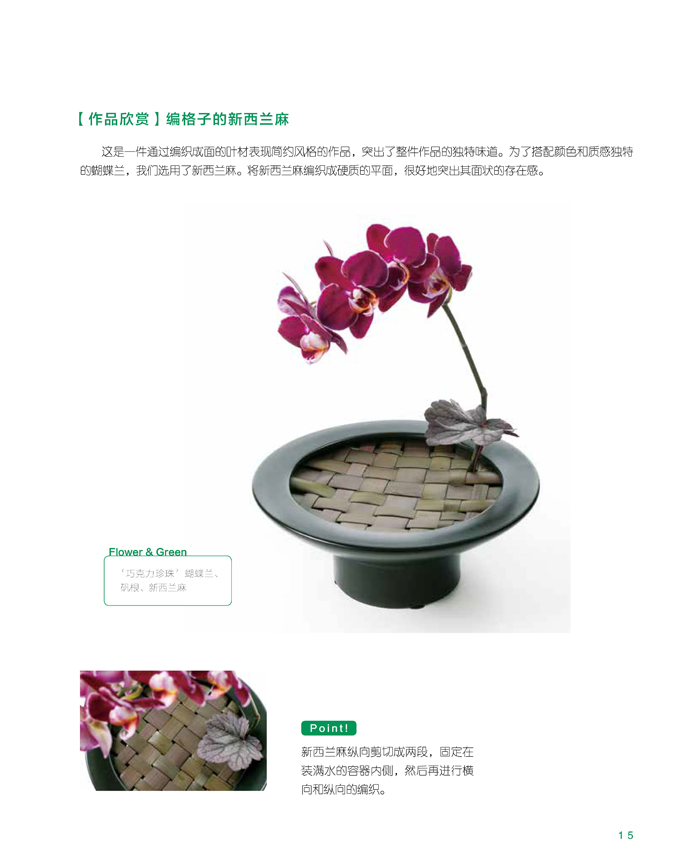 [醉染正版]叶材的使用技法日本花艺名师的人气学堂 花艺书籍养花插花艺术花书花卉百科种植养殖大全绿植手册盆景造型图鉴园艺植高清大图