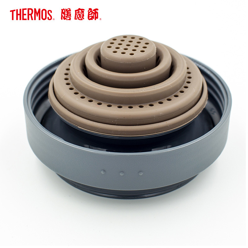膳魔師(THERMOS)保温杯TCMF-500膳魔师办公杯304不锈钢500ML硅胶茶漏水杯茶杯办公杯长效保温便携/通用