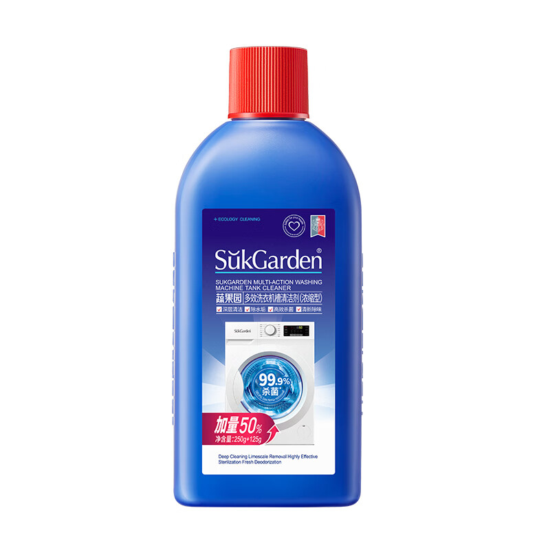 SukGarden蔬果园多效洗衣机槽清洁剂(浓缩型)375g高清大图